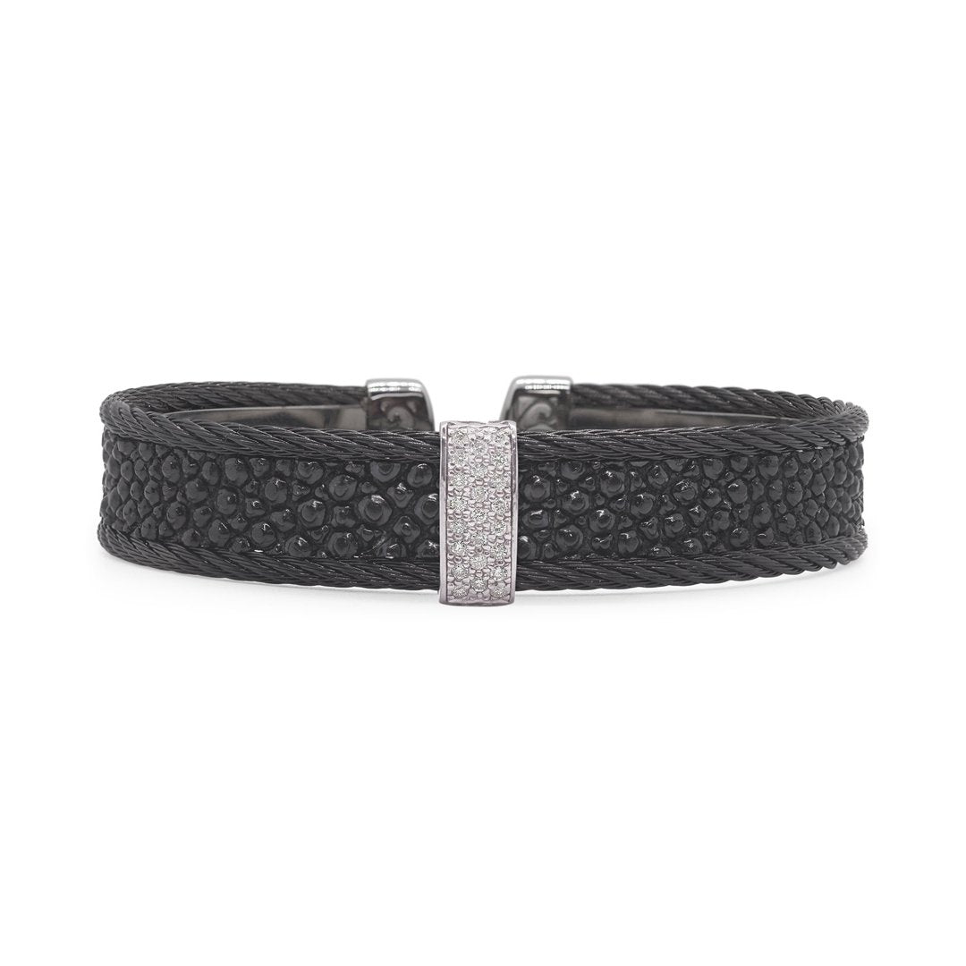 0.19 ctw Diamond Cable Bangle Bracelet