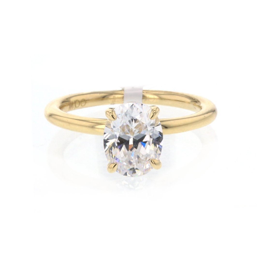 0.14 ctw Diamond Hidden Halo Engagement Ring