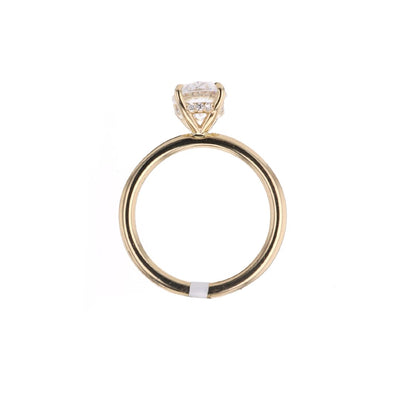 0.14 ctw Diamond Hidden Halo Engagement Ring