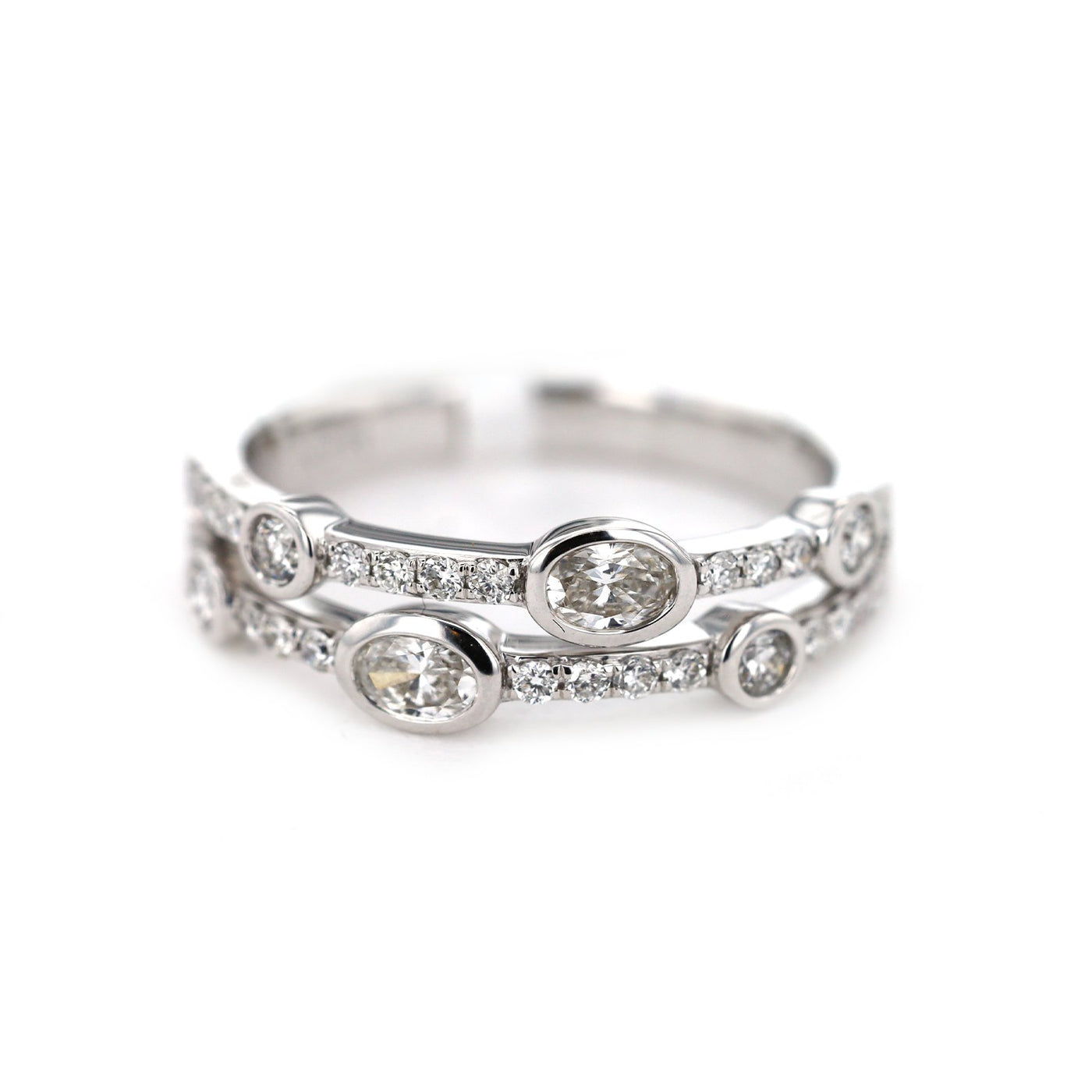 0.62 ctw Diamond2-Row  Band