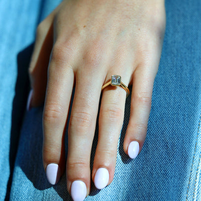 Bezel Solitaire Engagement Ring
