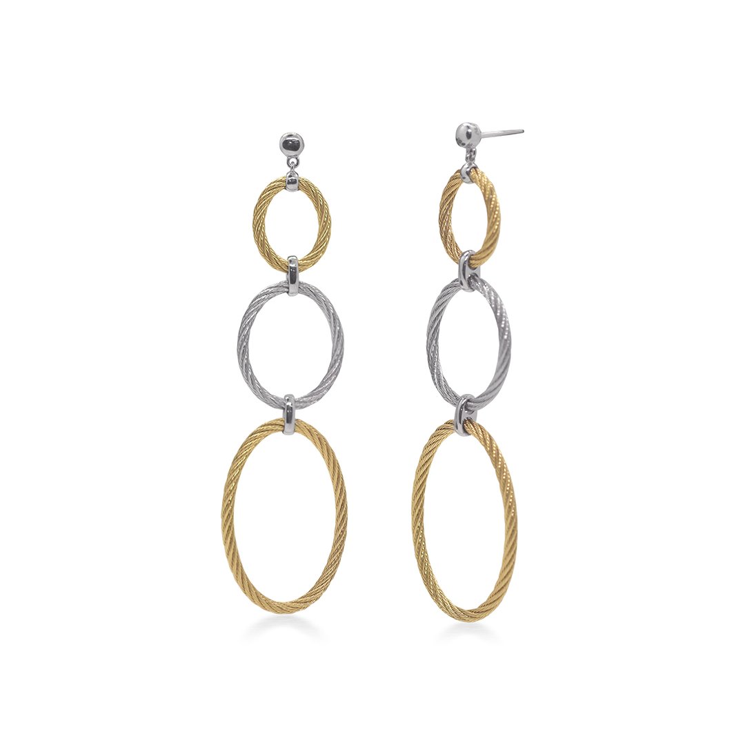 Drop Cable Earrings