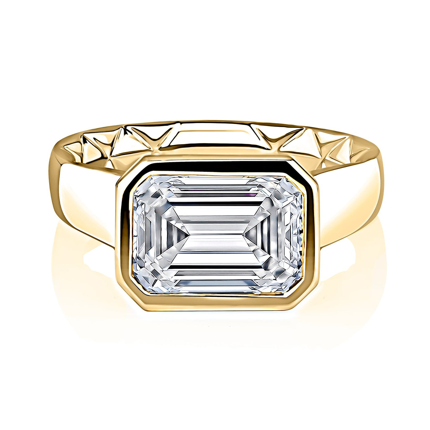 Bezel Engagement Ring