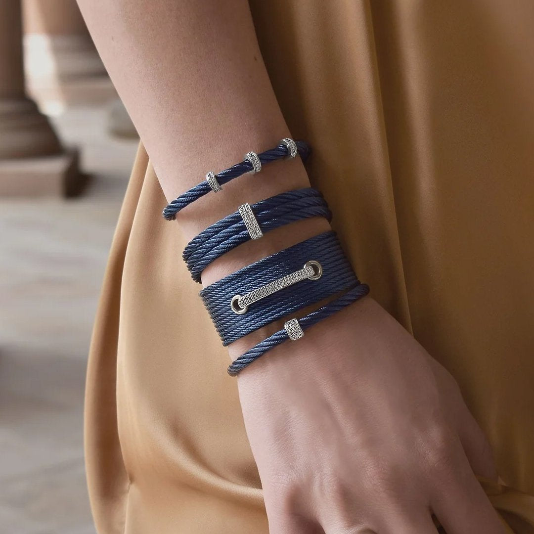 0.18 ctw Diamond Bangle Cable Bracelet