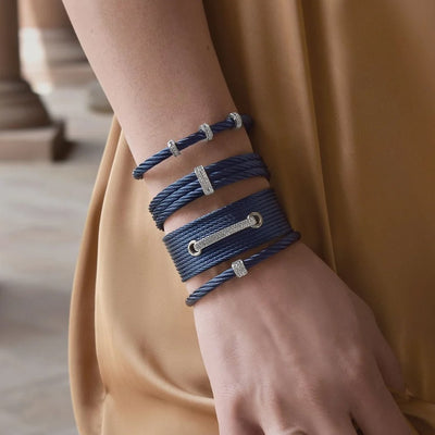 0.18 ctw Diamond Bangle Cable Bracelet