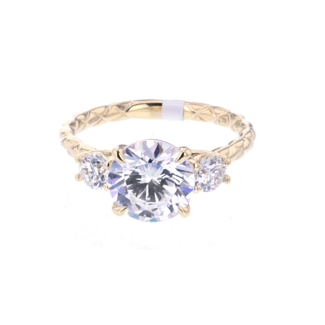 0.50 ctw Diamond Three-Stone Engagement Ring