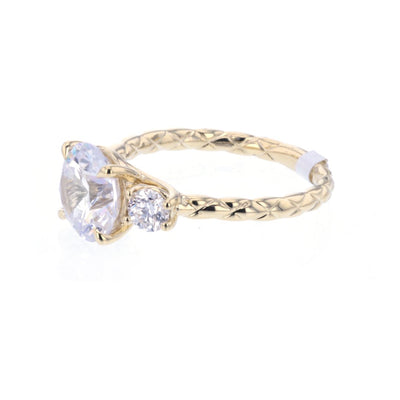 0.50 ctw Diamond Three-Stone Engagement Ring