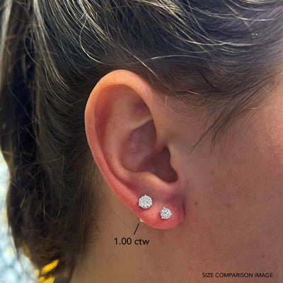 0.38 ctw Diamond Stud Earrings