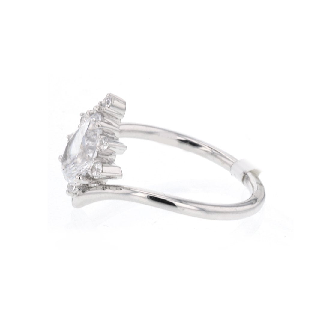 0.09 ctw Diamond Halo Engagement Ring