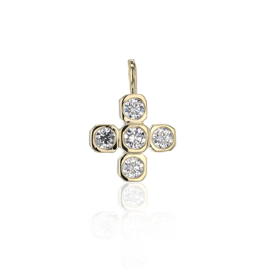1.17 ctw Diamond Square Medium Cross