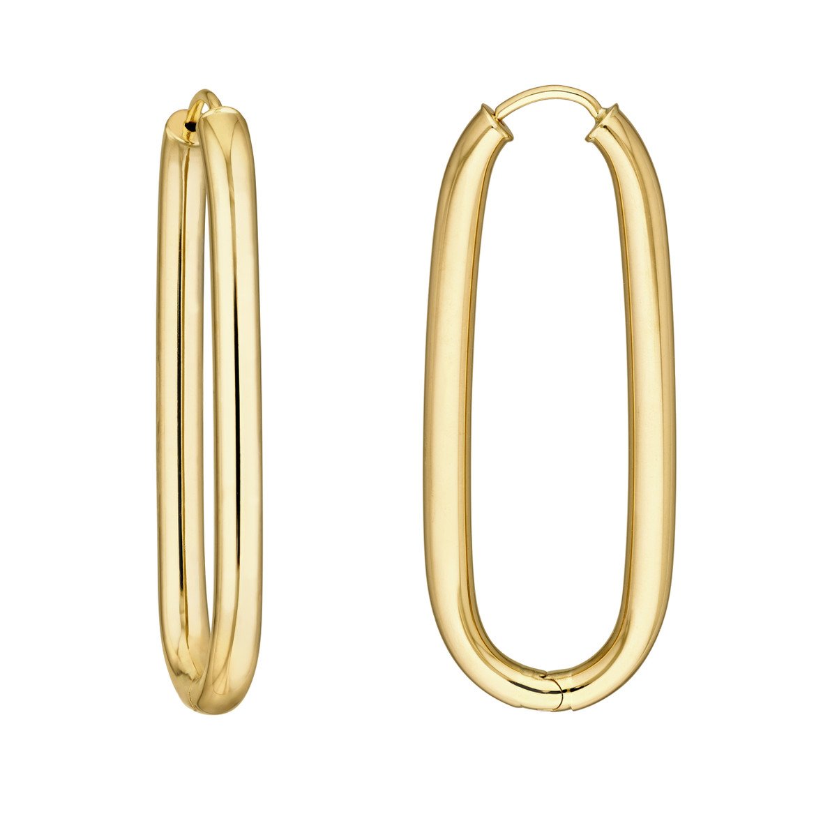 38.3MM OVal Hoop Earrings