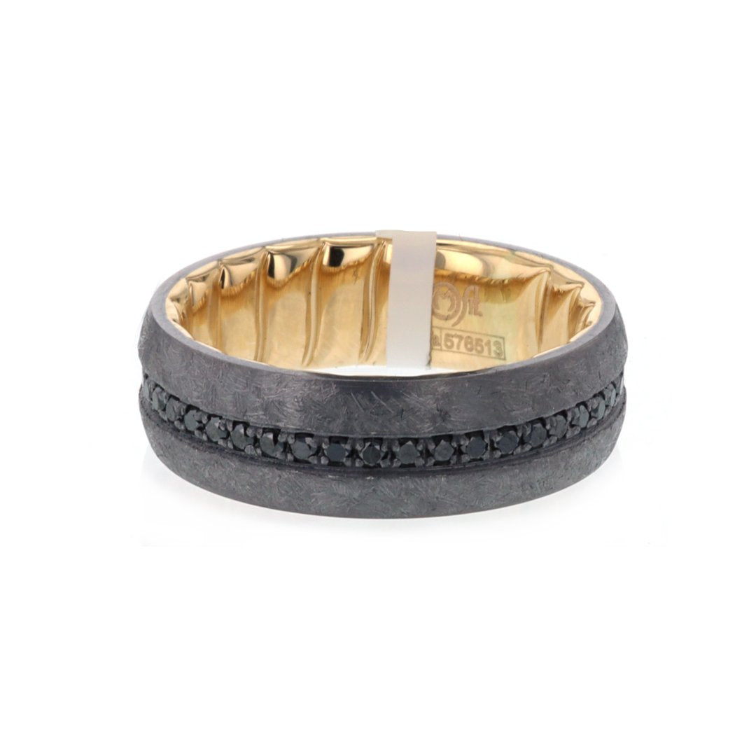 7MM Black Diamond Band