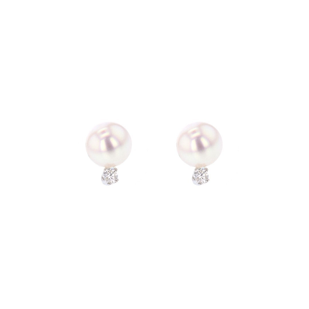 Pearl & Diamond Earrings