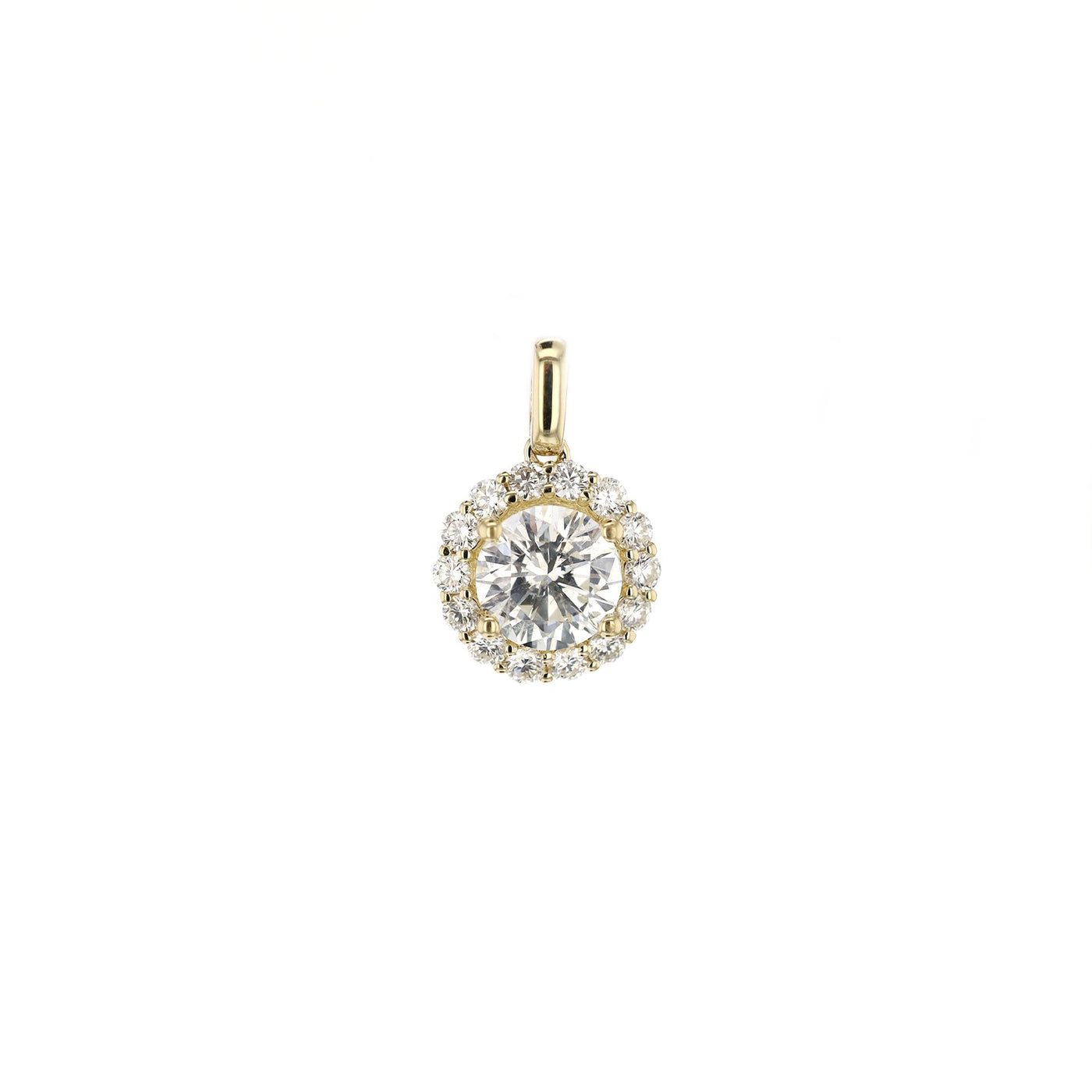 1.31 ct Diamond Halo Pendant