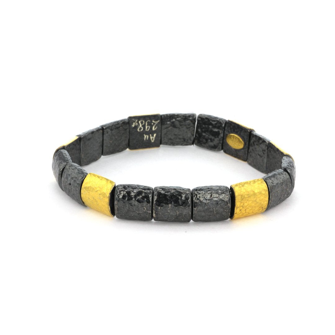 24K Gold & Silver Bracelet