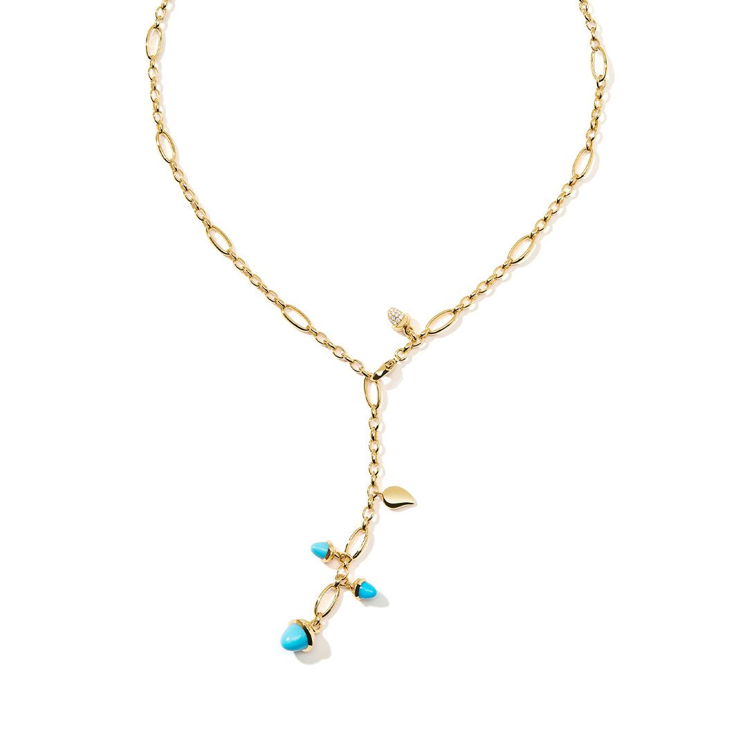 20" Turquoise & Diamond Necklace