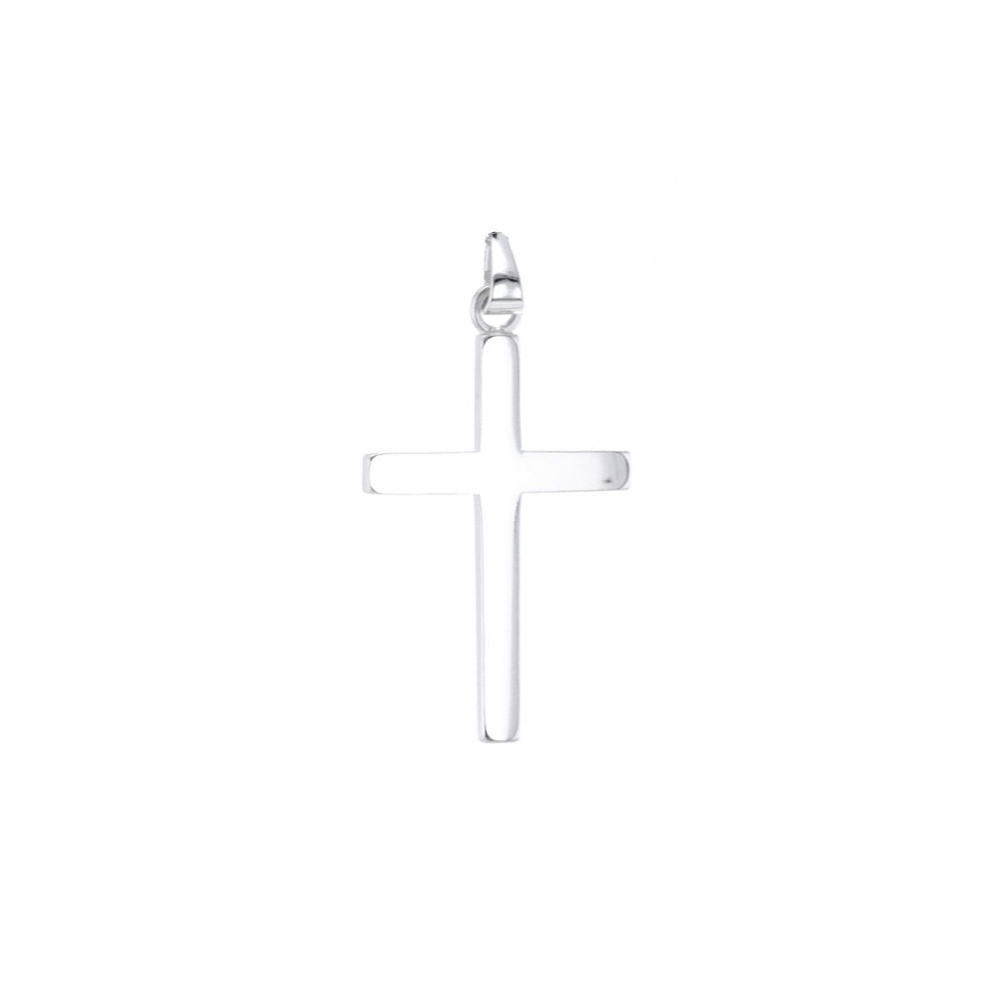 28x18MM Polished Cross Pendant