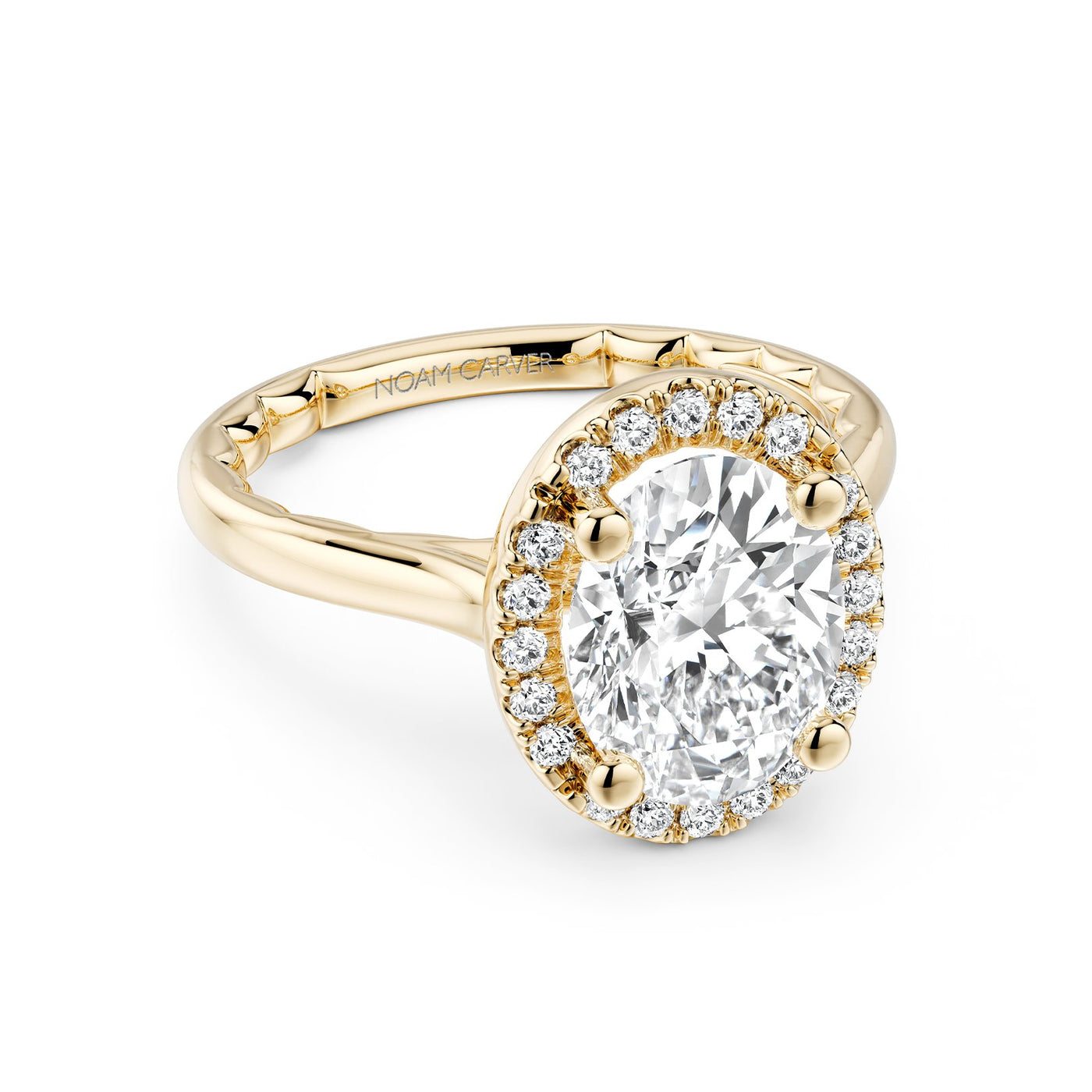 0.14 ctw Diamond Halo Engagement Ring