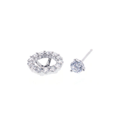 0.70 ctw Diamond Earring Jackets