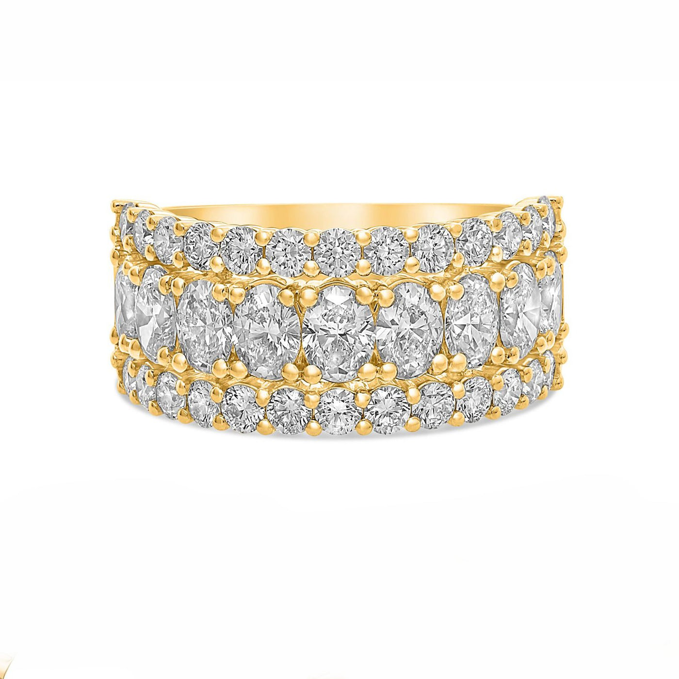 2.60 ctw Diamond 3-Row Band
