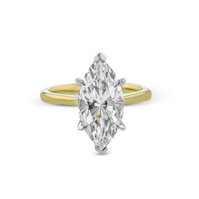 0.10 ctw Diamond Hidden Halo Engagement Ring