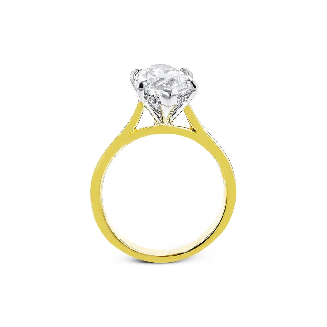 0.10 ctw Diamond Hidden Halo Engagement Ring