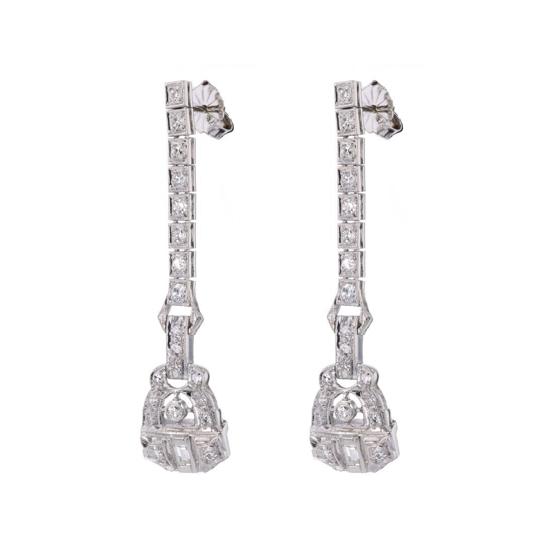 Diamond Drop Earrings