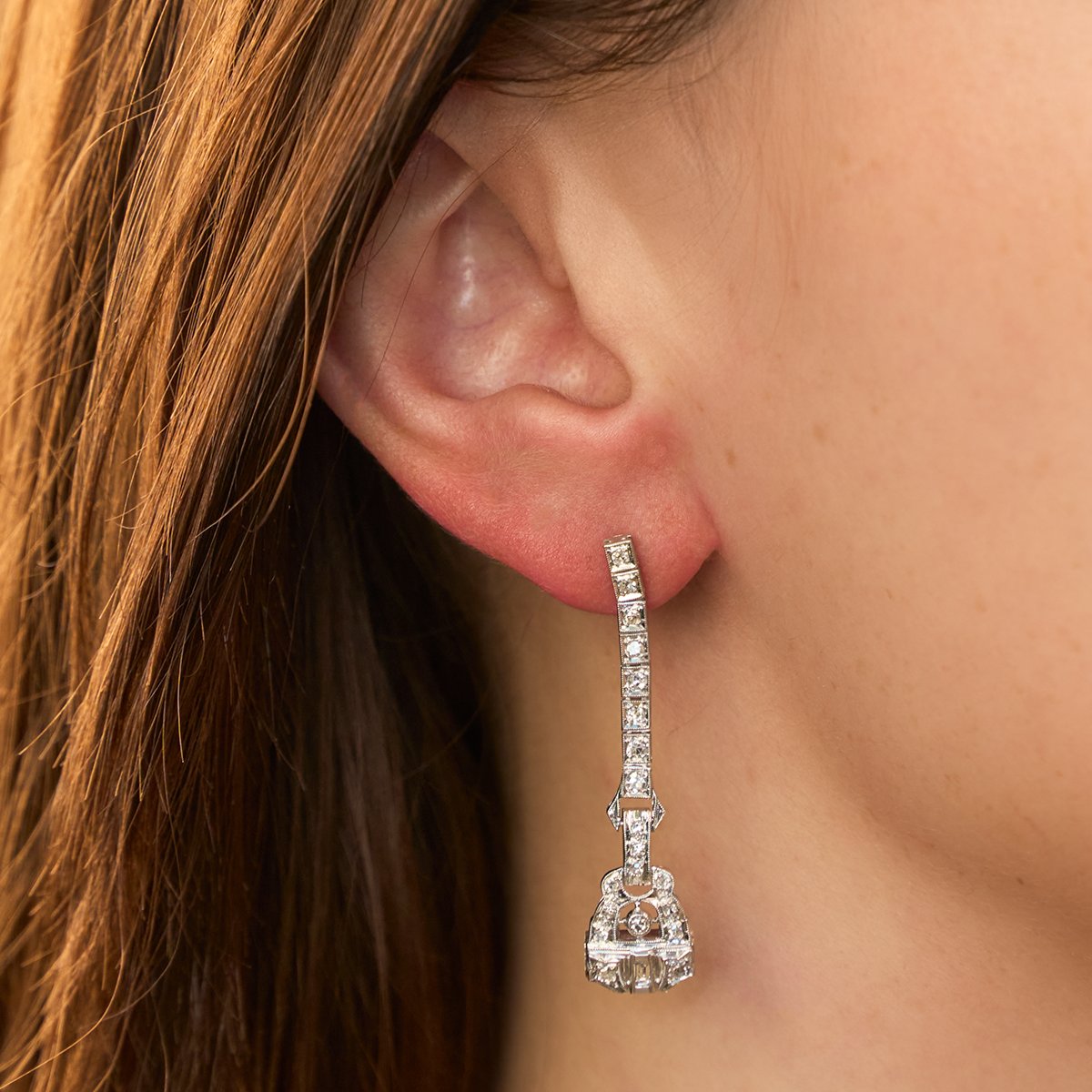 Diamond Drop Earrings