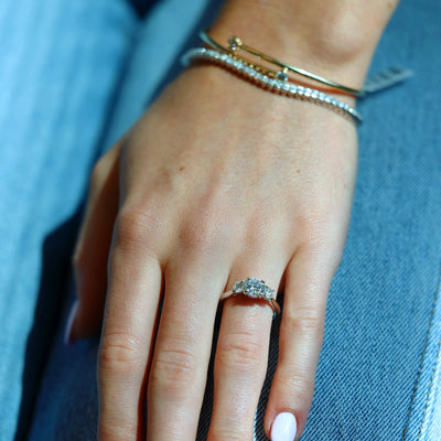 0.50 ctw Diamond Three-Stone Engagement Ring