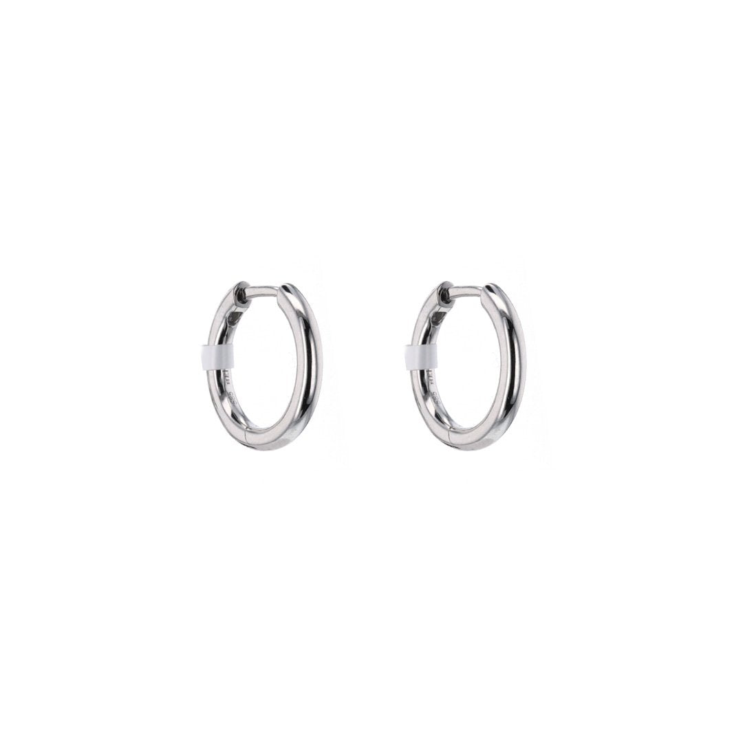 16.5 x 2.4 Round Huggie Earrings