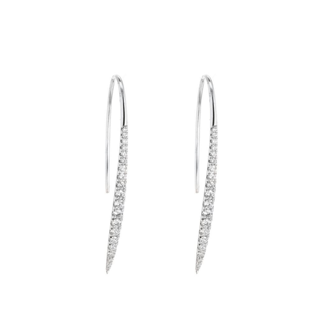 0.58 ctw Diamond Wire Earrings