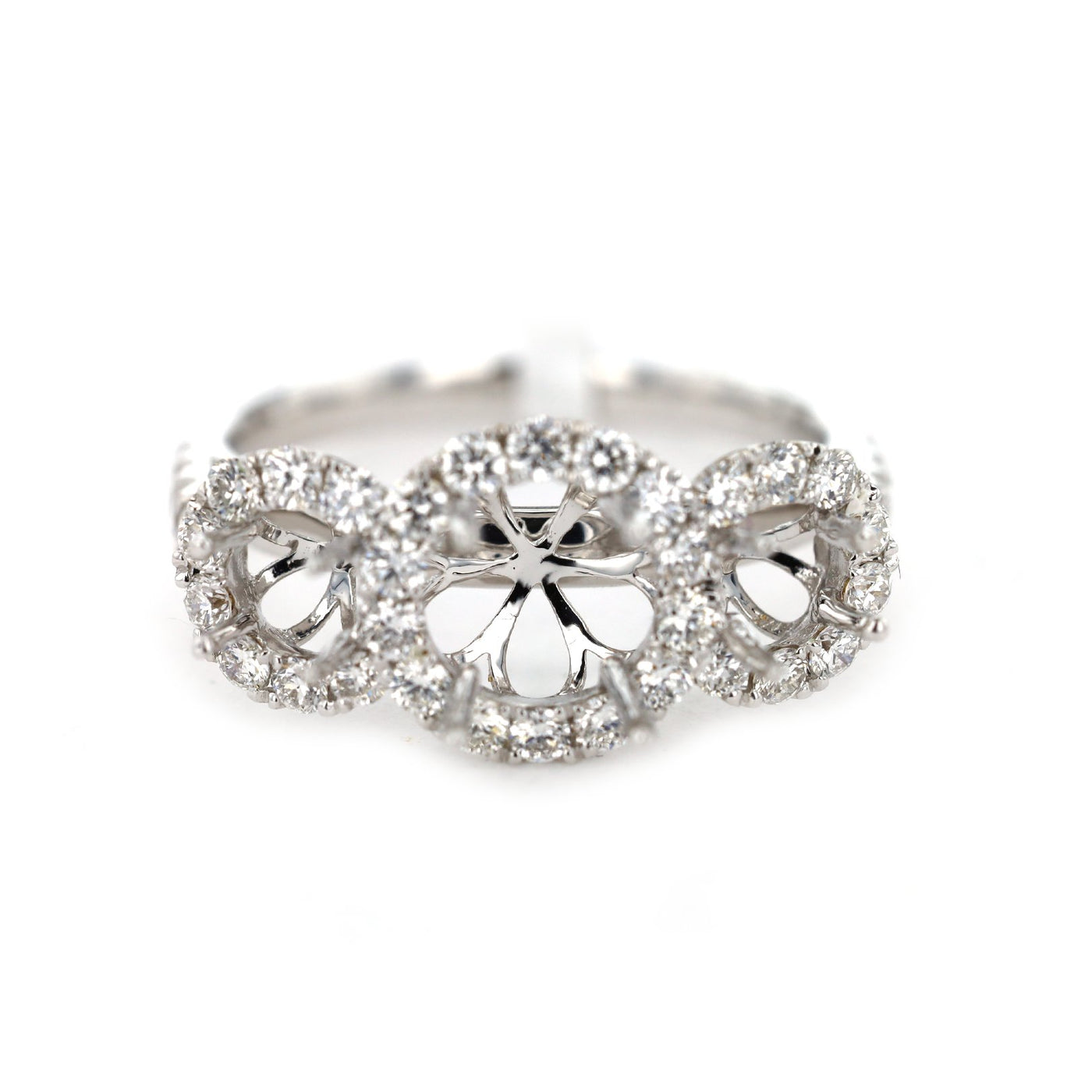 0.90 ctw Diamond Three-Stone Engagement Ring