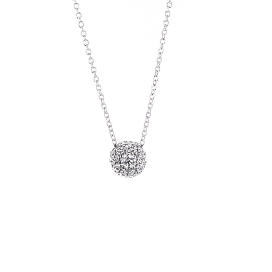 22" 0.41 ctw Diamond Cluster Necklace