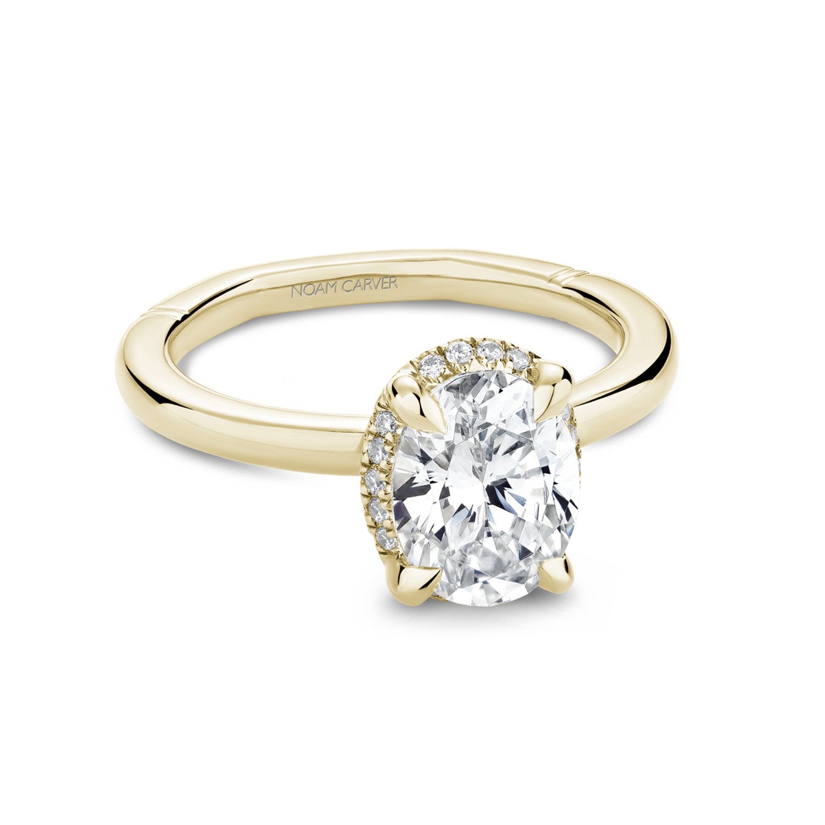 0.09 ctw Diamond Halo Engagement Ring | Continental Diamond
