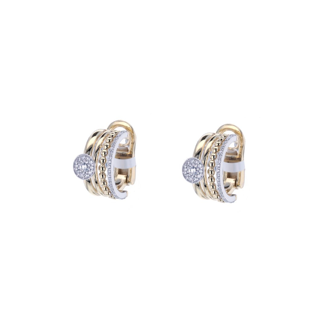 0.40 ctw Diamond Hoop Earrings