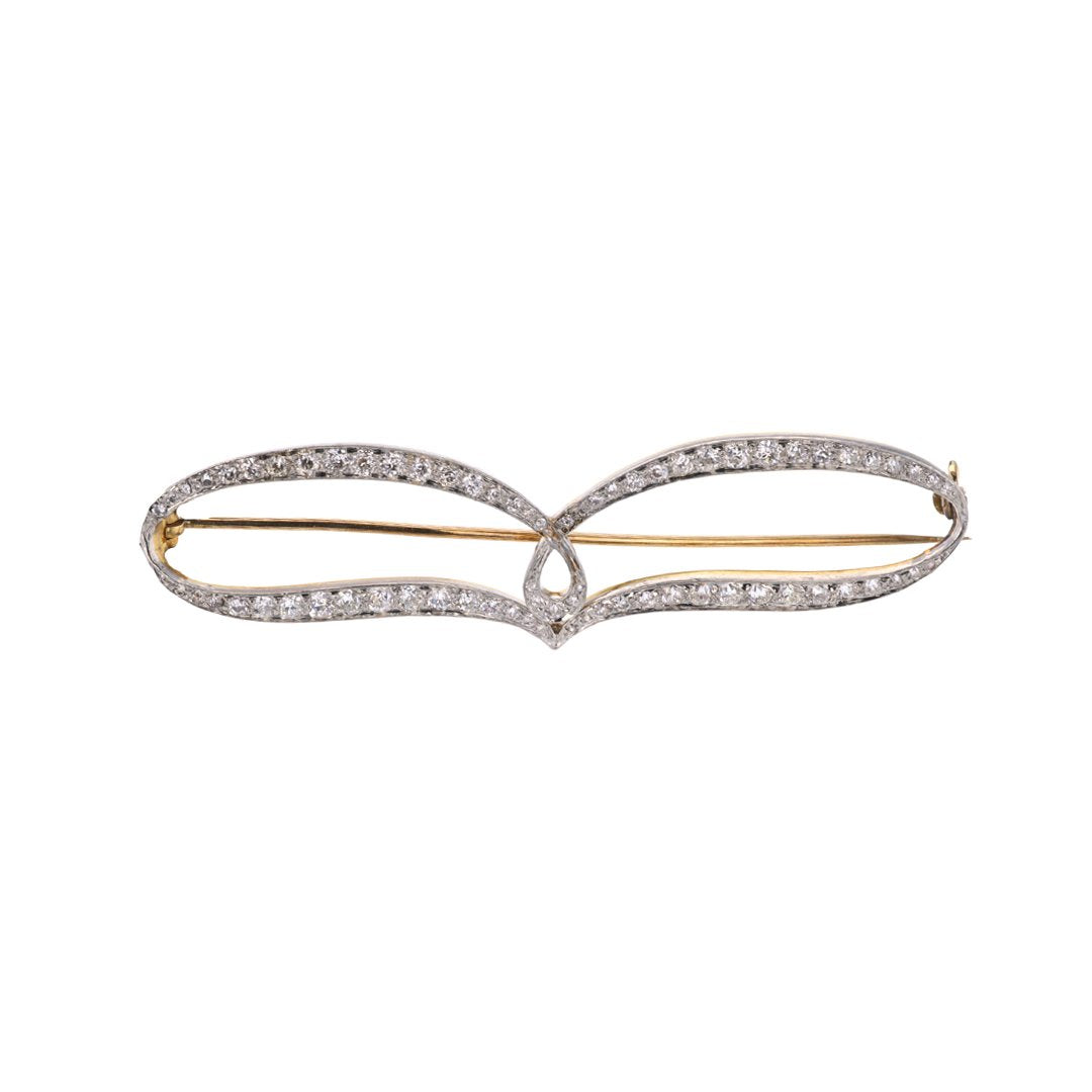 1.40 ctw Diamond Brooch