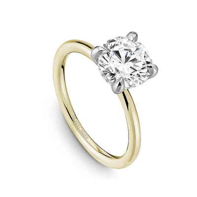 0.05 ctw Diamond Hidden Halo Engagement Ring
