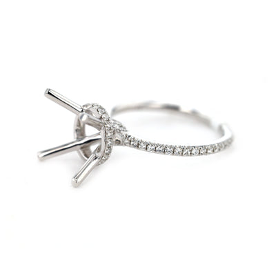 0.43ctw Diamond Hidden Halo Engagement Ring