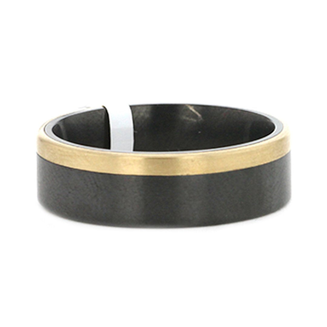 7MM Satin Finish Zirconium Band