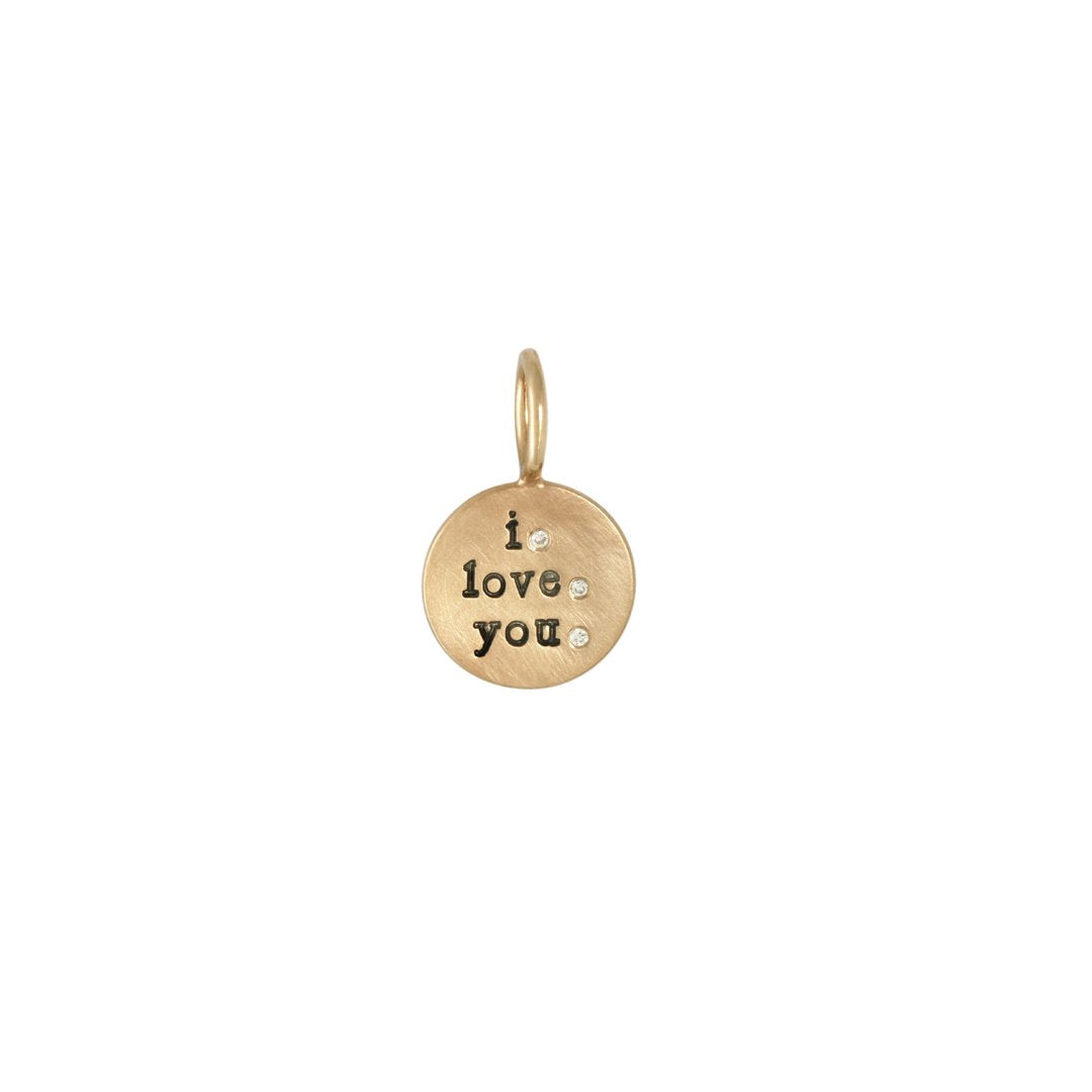 Diamond "I Love You" Pendant