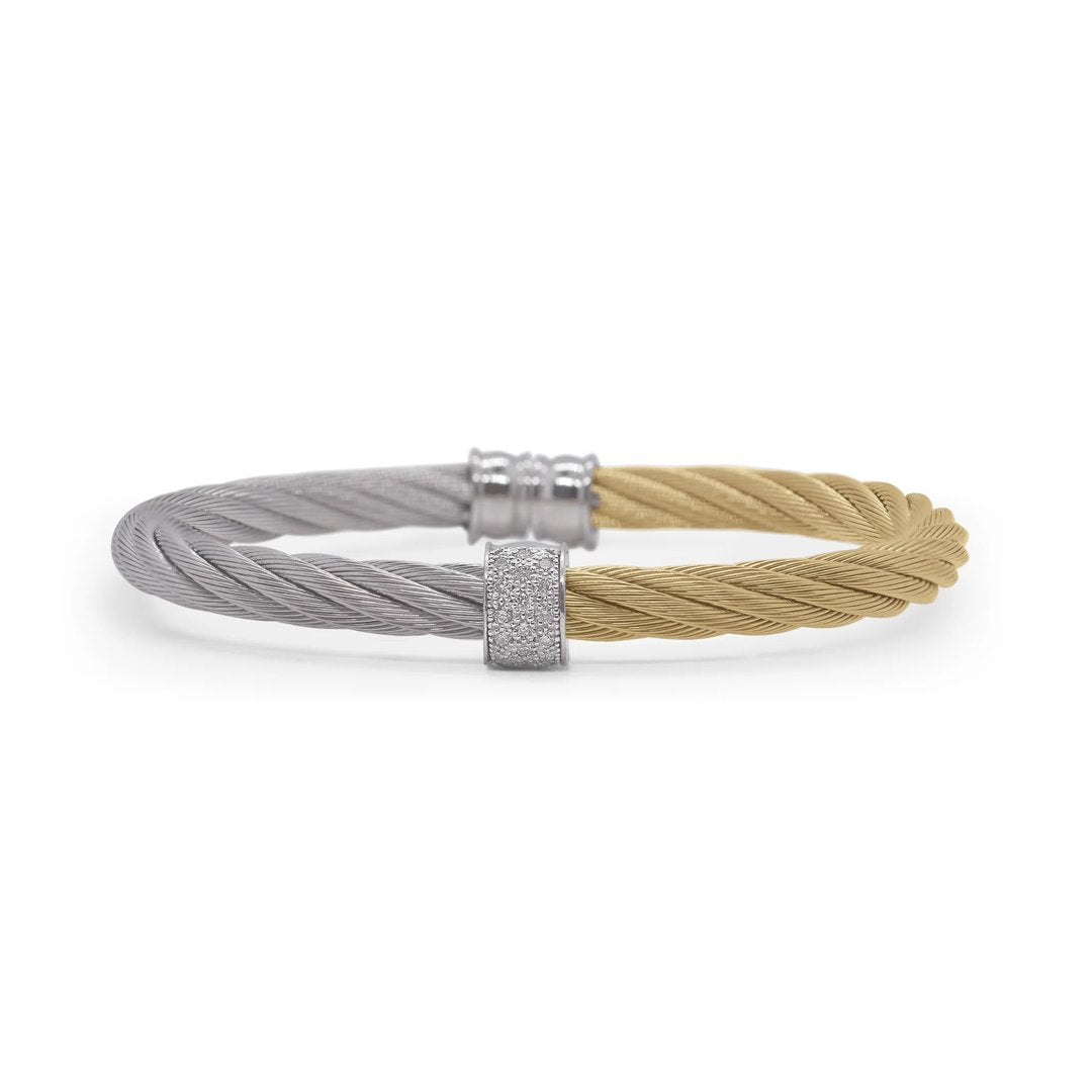 0.13 ctw Diamond Bangle Cable Bracelet