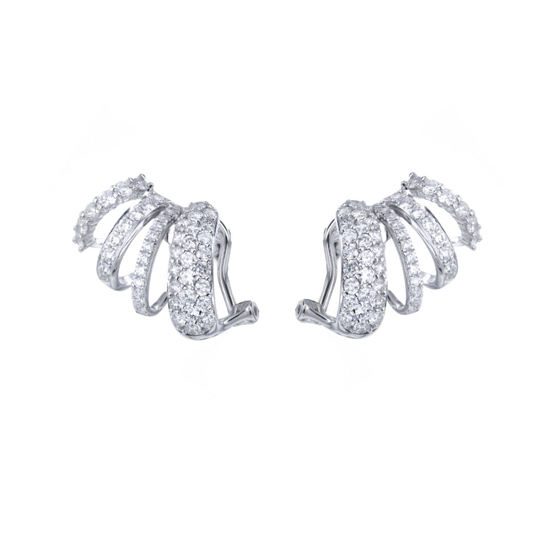 1.84 ctw Diamond Stacked Huggies