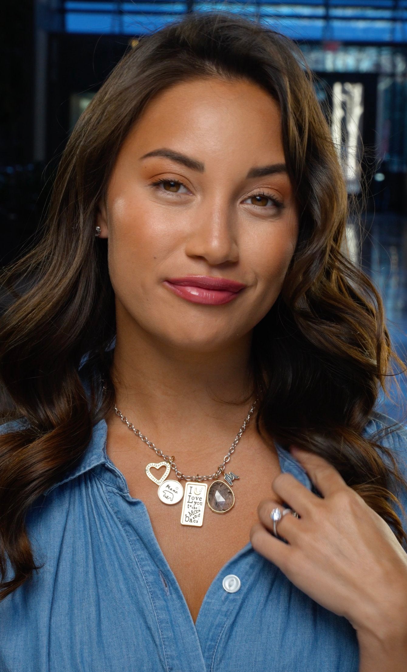 Silver & Gold Diamond Pendant