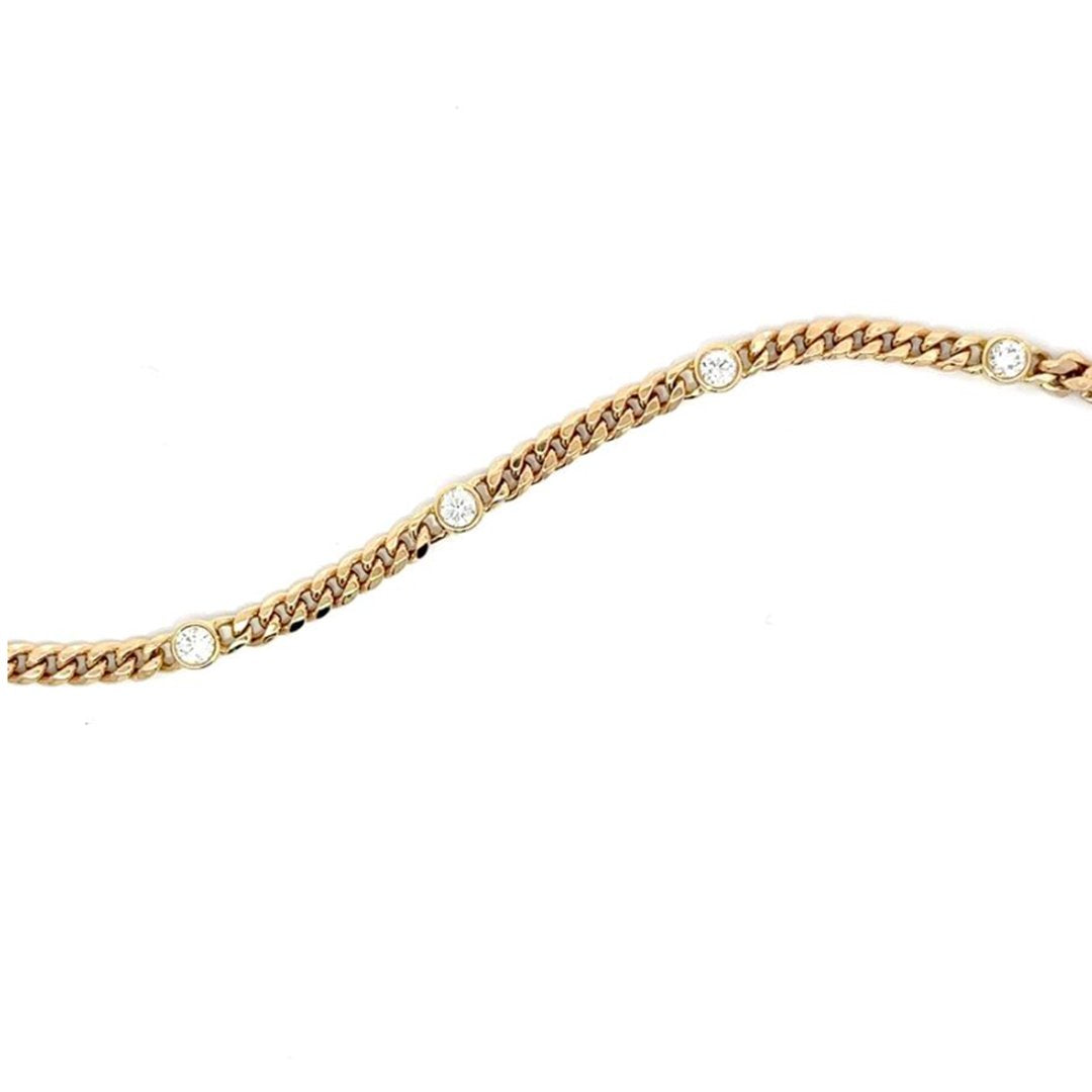 0.86 ctw Diamond Figaro Link Bracelet