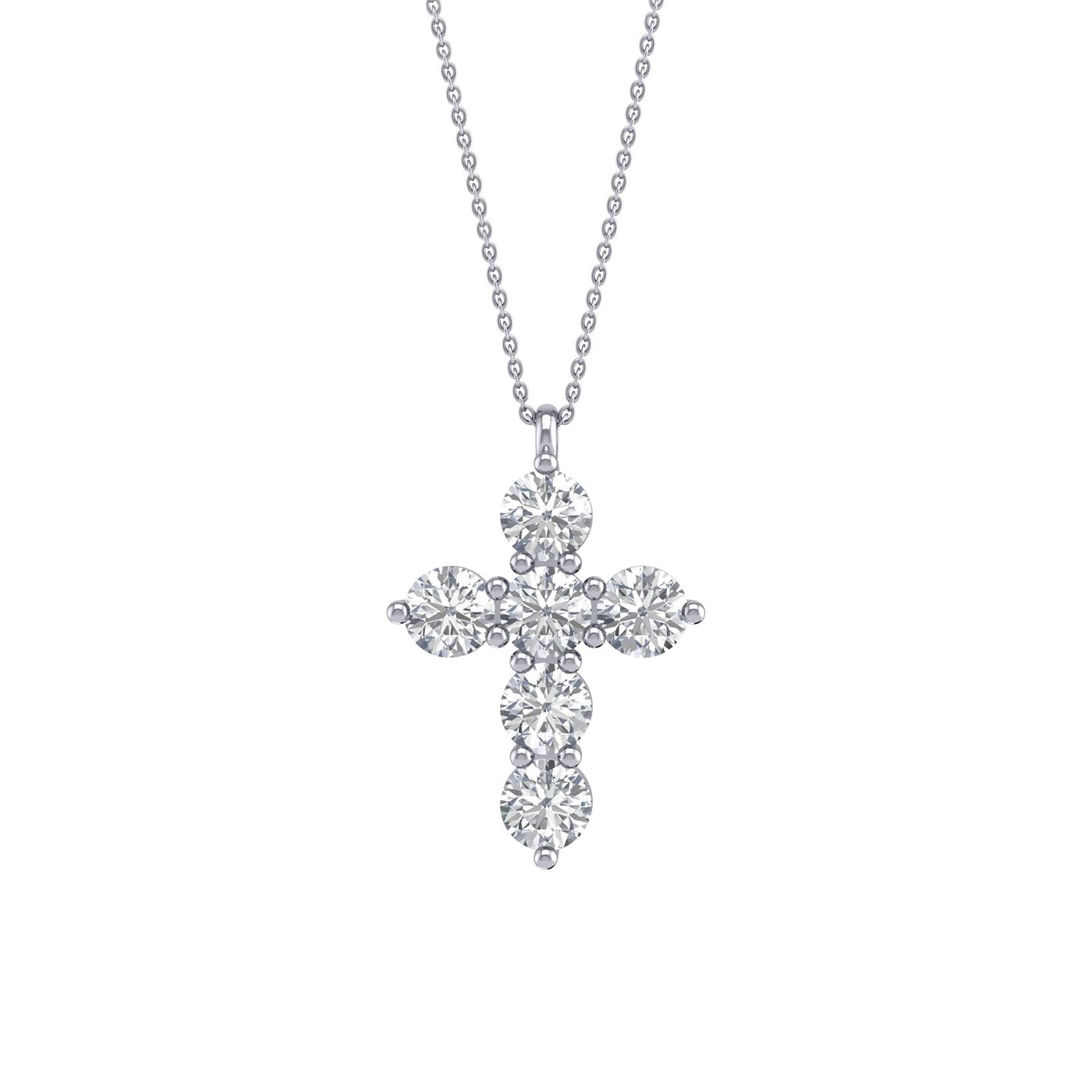 1.25ctw Diamond Cross Necklace