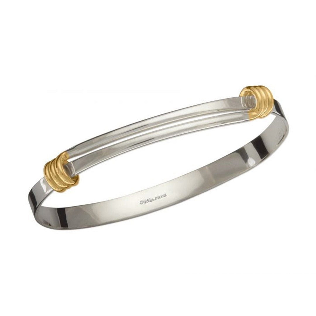 "Signature" Bangle Gold & Silver Bracelet