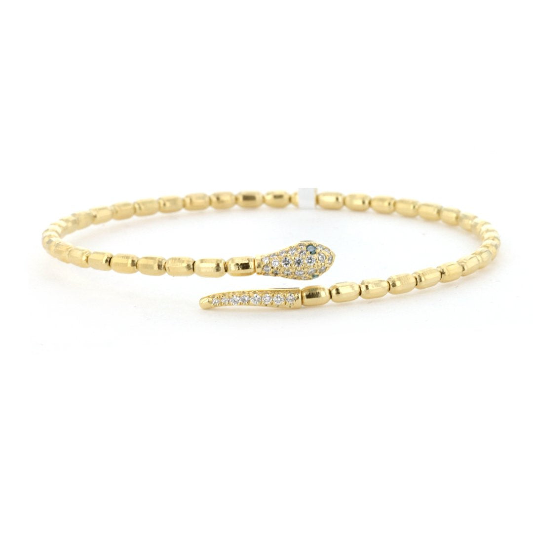 Diamond Snake Flex Bangle