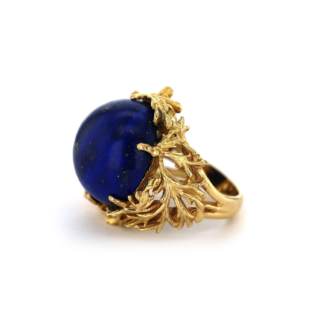 Lapis Cabochon Ring