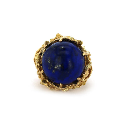 Lapis Cabochon Ring