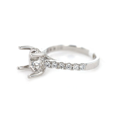 0.54 ctw Diamond Hidden Halo Engagement Ring